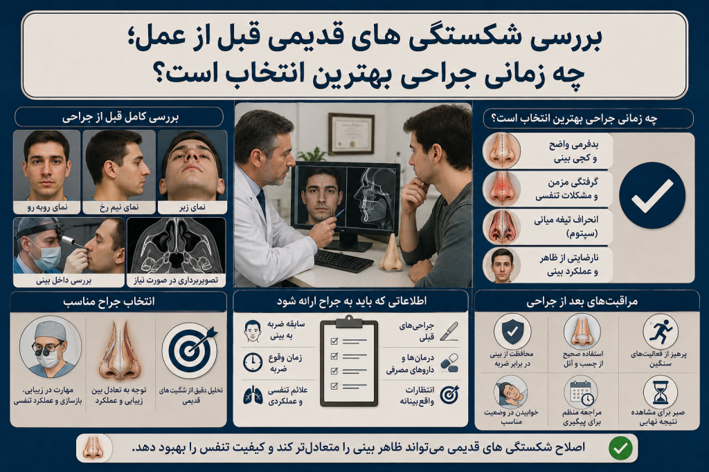 شکستگی های قدیمی بینی؛ آیا رینوپلاستی را سختتر میکند؟
