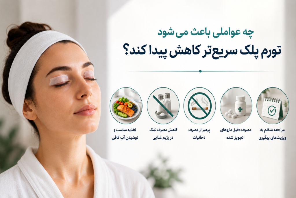 مراقبت بعد از جراحی پلک؛ چگونه ورم و کبودی سریع‌تر کاهش پیدا می‌کند؟