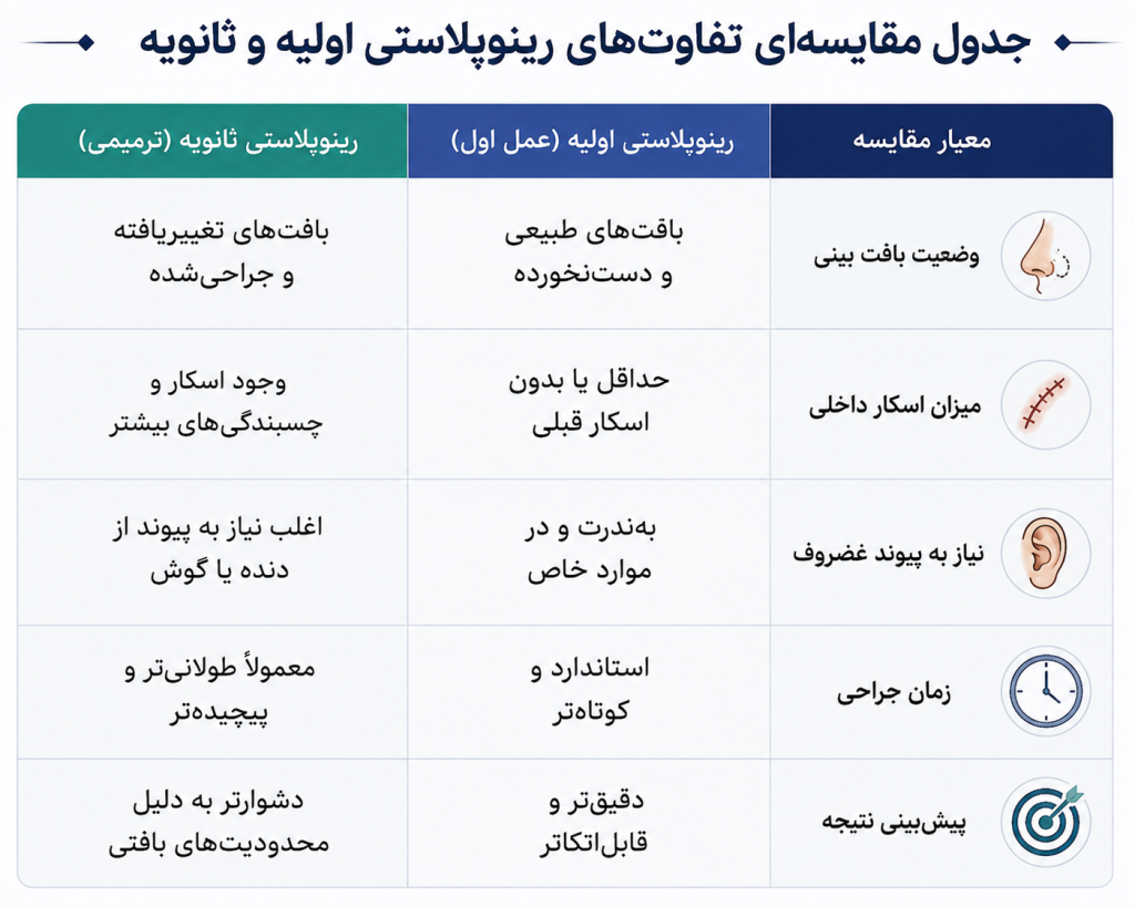 رینوپلاستی ثانویه چیست؟
