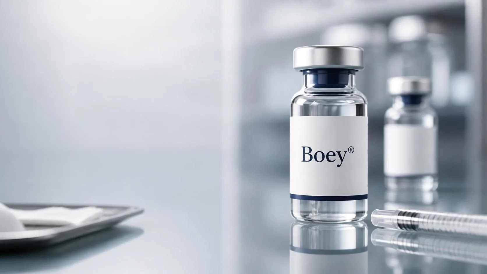 نوروتوکسین بویی (Boey®) در ویال دارویی در محیط آزمایشگاهی پزشکی زیبایی